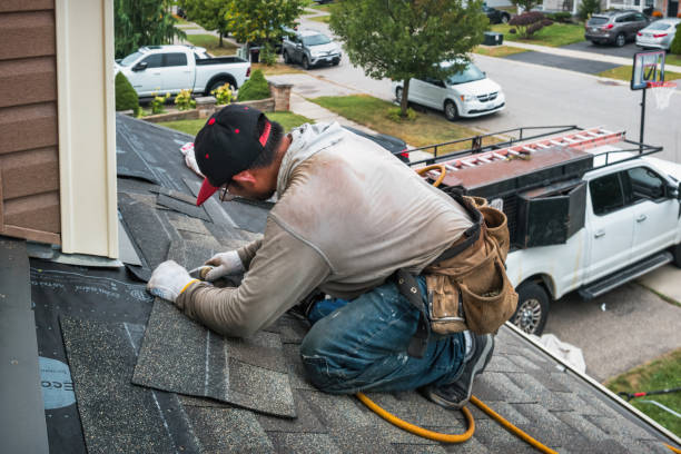 Professional Roofing technician working in Glasser, NJ
